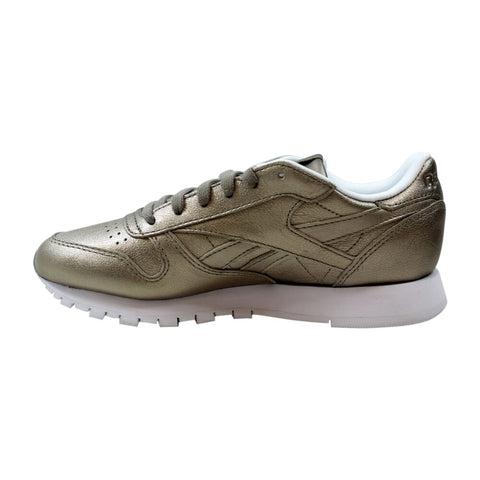 Reebok Classic Leather Melted Metal Pearl Metallic/Grey Gold  BS7898 Women's
