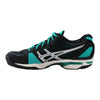 Asics Gel Solution Speed Black/Aqua Green-Silver  E250N-9087 Women's