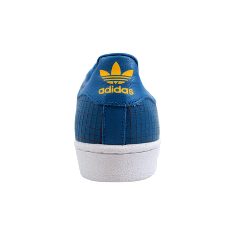 Adidas Superstar J Blue/Gold-White F37789 Grade-School