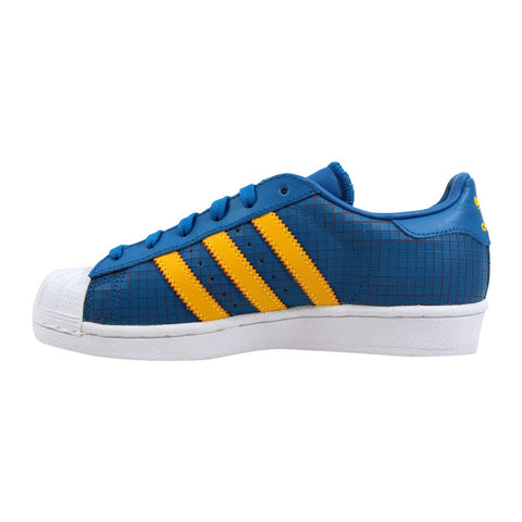 Adidas Superstar J Blue/Gold-White F37789 Grade-School
