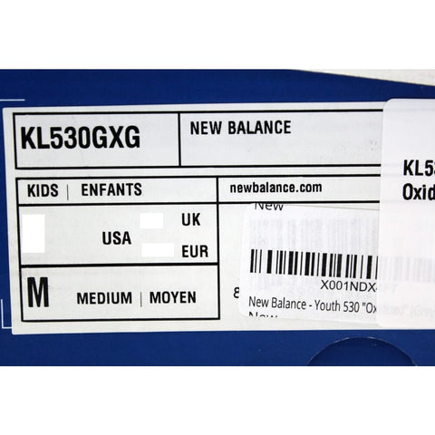 New Balance 530 Oxidized Grey KL530GXG Grade-School