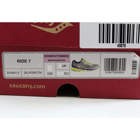 Saucony Ride 7 Silver/Purple-Citron S10241-2 Women's