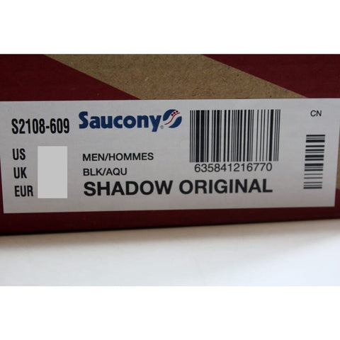 Saucony Shadow Original Black/Aqua S2108-609 Men's