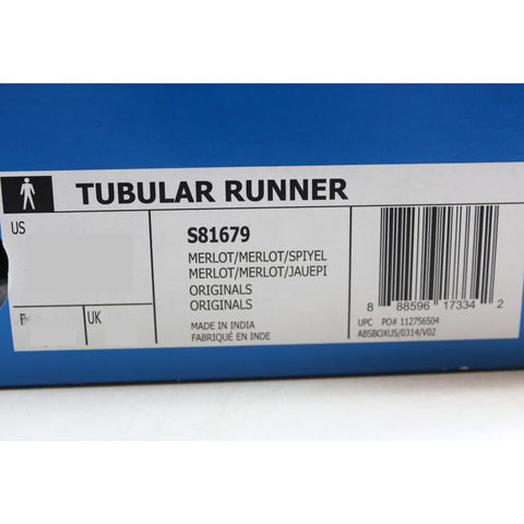 Adidas Tubular Runner Merlot/Merlot-Yellow S81679 Men's