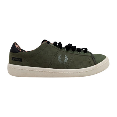 Fred Perry Bodega Reissue Tennis Shoe 2 Olive SB7060 Men's