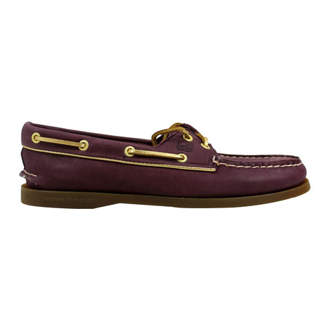 Sperry Authentic Original Wine/Gold Piping STS90180