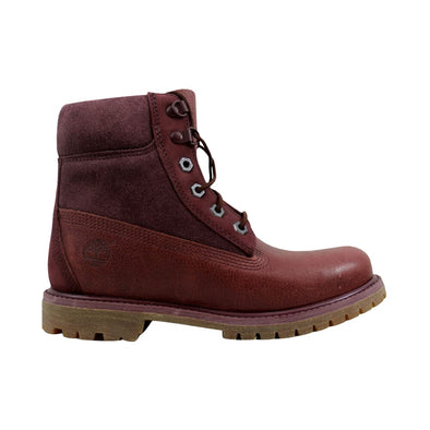 Timberland 6 Inch Premium D Ring Burgundy  TB0A19C4 Women's