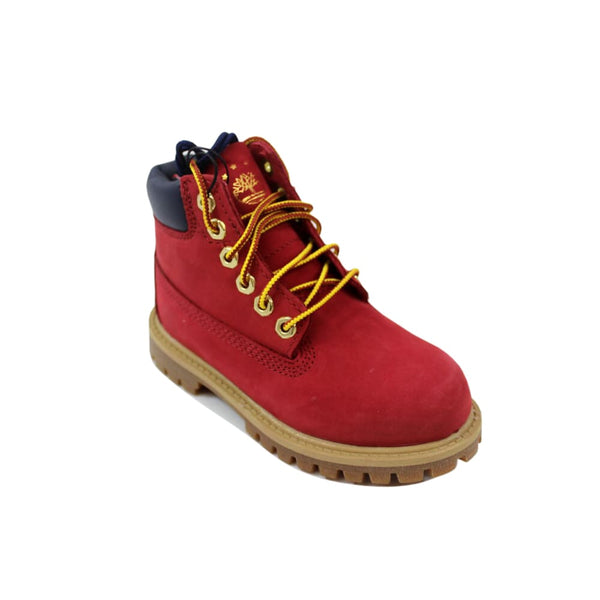 Timberland 6 Inch Premium Waterproof Red TB0A1FNN Toddler