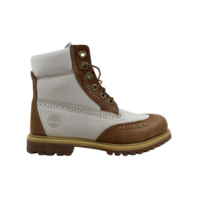 Timberland 6 Inch Premium Boot Tan/Off White  TB0A1G6T Women's