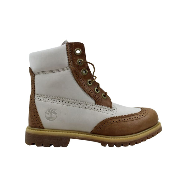 Timberland 6 Inch Premium Boot Tan/Off White  TB0A1G6T Women's