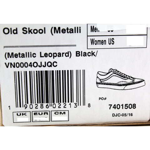 Vans Old Skool Black/Metallic Leopard VN0004OJJQC Men's