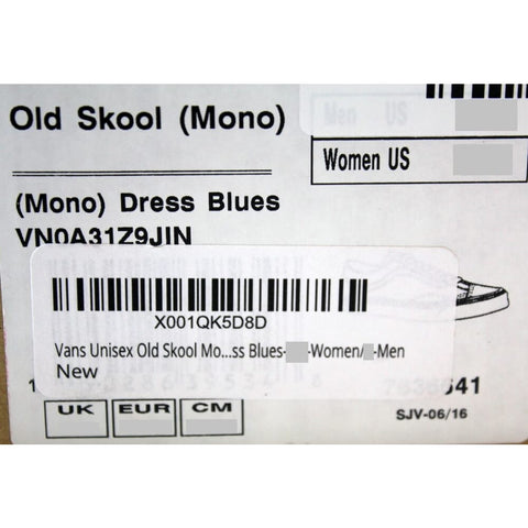 Vans Old Skool Mono Dress Blues VN0A31Z9JIN Men's
