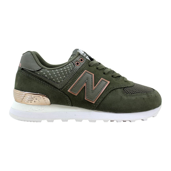New Balance 574 Green/White  WL574FSD Women's